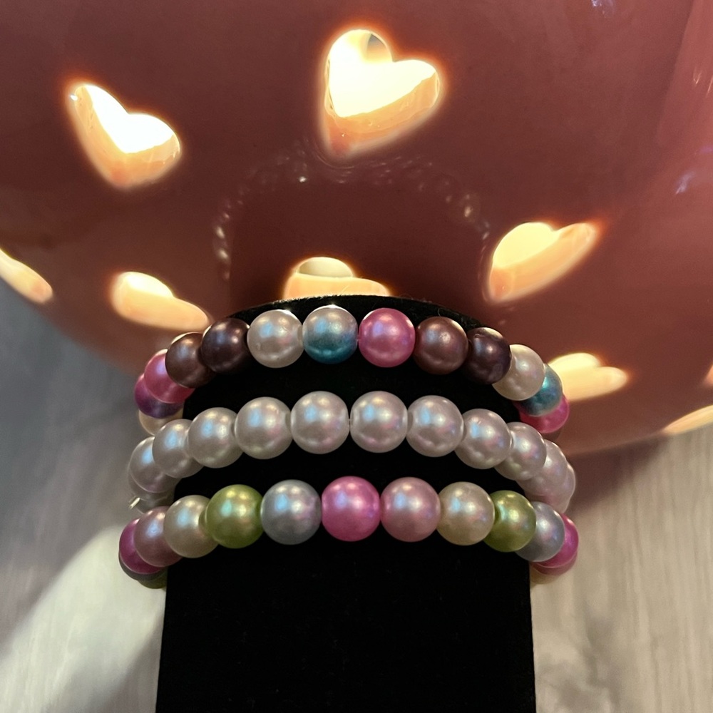 faux pearl bracelet set🤍⭐️